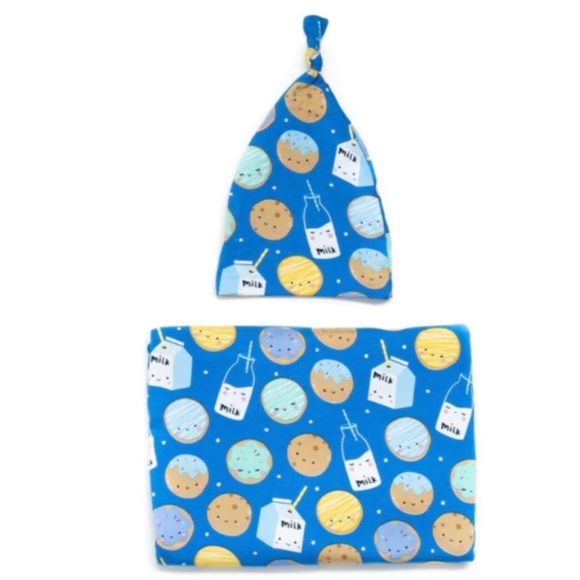 🍪🥛NIB LS Milk & Cookies Swaddle🥛🍪 - Picture 3 of 3